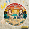 Still Going Strong - Personalized Round Beach Towel - Gift For Couples, Husband Wife