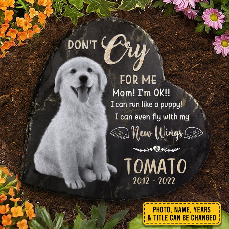 Custom Pet Photo Dog Memorial Gifts - Personalized Memorial Stone