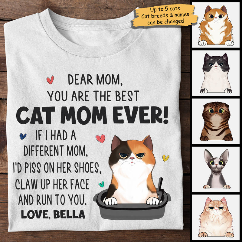 I Would Claw Up Her Face - Gift For Cat Mom, Personalized Unisex T-shirt, Hoodie