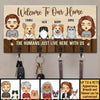 Welcome To Our Home - Personalized Key Hanger, Key Holder - Gift For Couples, Husband Wife