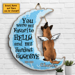 Custom Name Dog Memorial Decor - Personalized Wood Sign