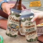 Custom Name Camping Couple Gifts - Personalized Can Cooler