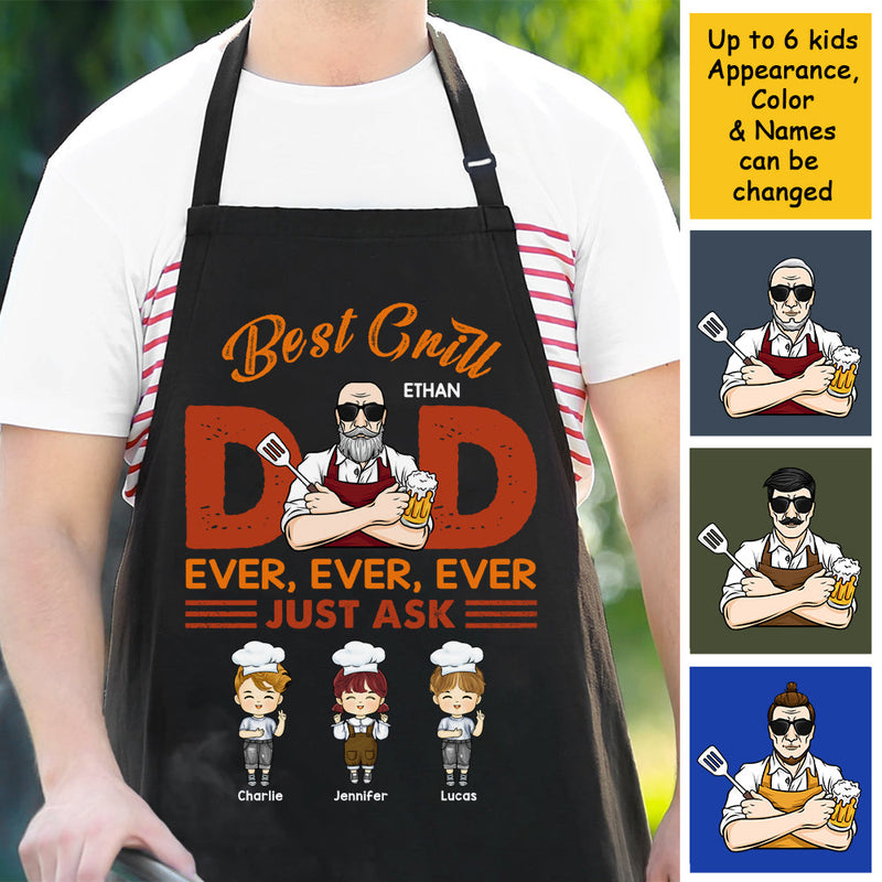 Custom Name Best Grill Dad Gifts for Men - Personalized Apron
