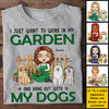 Hang Out With My Dogs - Personalized Unisex T-shirt, Hoodie - Gift For Gardening Lovers