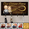 Our Life Our Forever Home - Personalized Key Hanger, Key Holder - Gift For Couples, Husband Wife