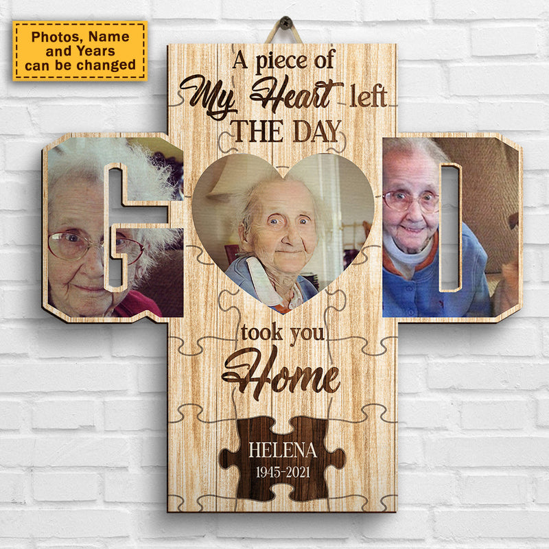 Custom Photo Memorial Tribute Decor - Personalized Wood Sign