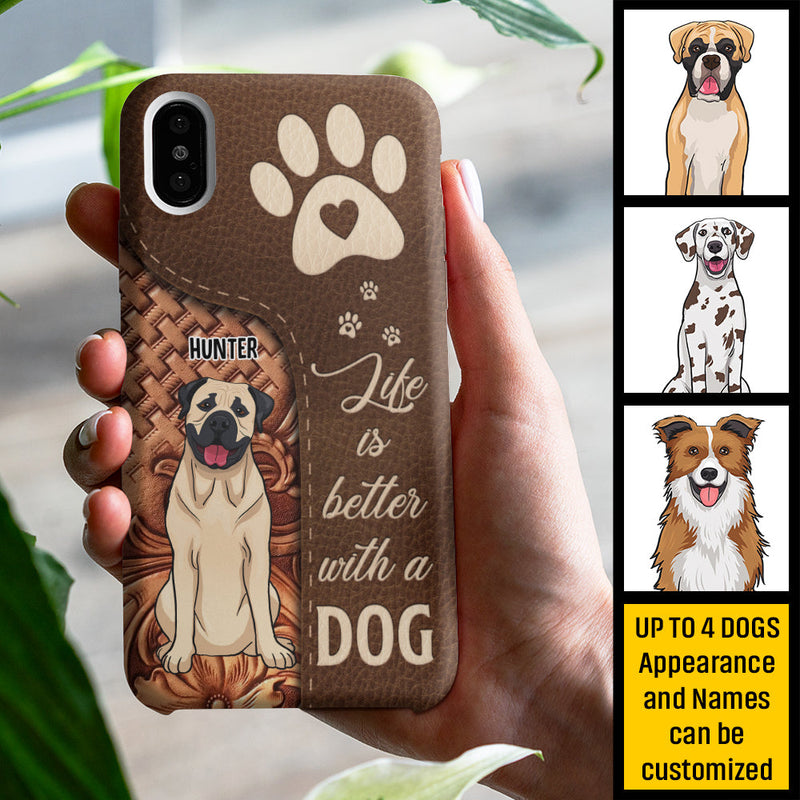Custom Name Dog Lover Gifts - Personalized Phone Case