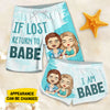 I Am Babe - Personalized Couple Beach Shorts - Gift For Couples, Husband Wife