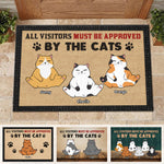 Custom Cat Name Funny Welcome Gifts for Cat Lovers - Personalized Doormat