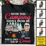 Custom Name Funny Camping Gifts for Women - Personalized Apparel