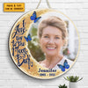 Love You To The Moon And Back - Personalized Shaped Wood Sign