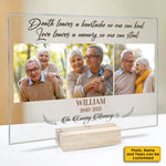 Custom Photo Memorial Tribute Gifts for Family - Personalized Acrylic Plaque