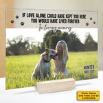 Custom Pet Photo Memorial Gifts for Dog Lovers - Personalized Acrylic Plaque