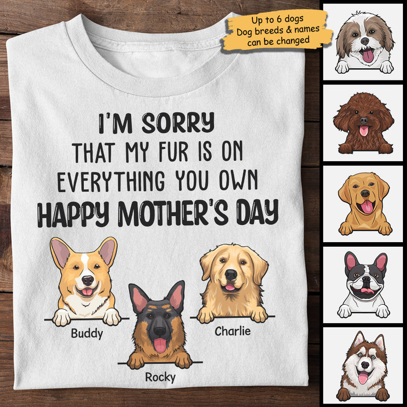 Custom Name Funny Dog Mom Mother's Day Gifts - Personalized Apparel