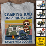 Custom Name Camping Dad Gifts for Men - Personalized Apparel