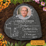 Custom Photo Memorial Tribute Decor - Personalized Memorial Stone
