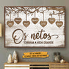 Os Netos Tornam A Vida Grande - Personalized Horizontal Poster Portuguese