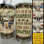 Custom Name Funny Camping Couple Gifts - Personalized Tumbler