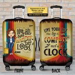 Custom Name Wanderlust Travel Gifts for Women - Personalized Luggage Cover