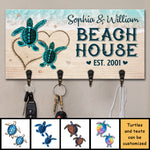 Custom Name Beach House Gifts - Personalized Key Holder