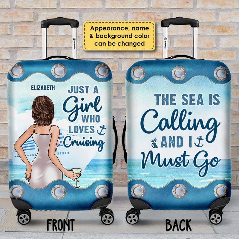 Custom Name Cruising Gifts for Women - Personalized Luggage Cover