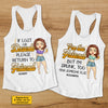 I Am The Friend - Personalized Racerback Tank Top - Gift For Bestie