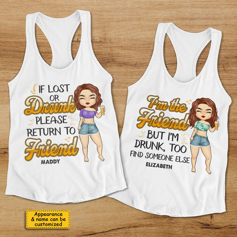 I Am The Friend - Personalized Racerback Tank Top - Gift For Bestie