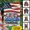 Happy Independence Day For Dogs - 4th Of July Decoration - Personalized Dog Flag