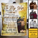 Custom Name To My Wife Gifts - Personalized Blanket