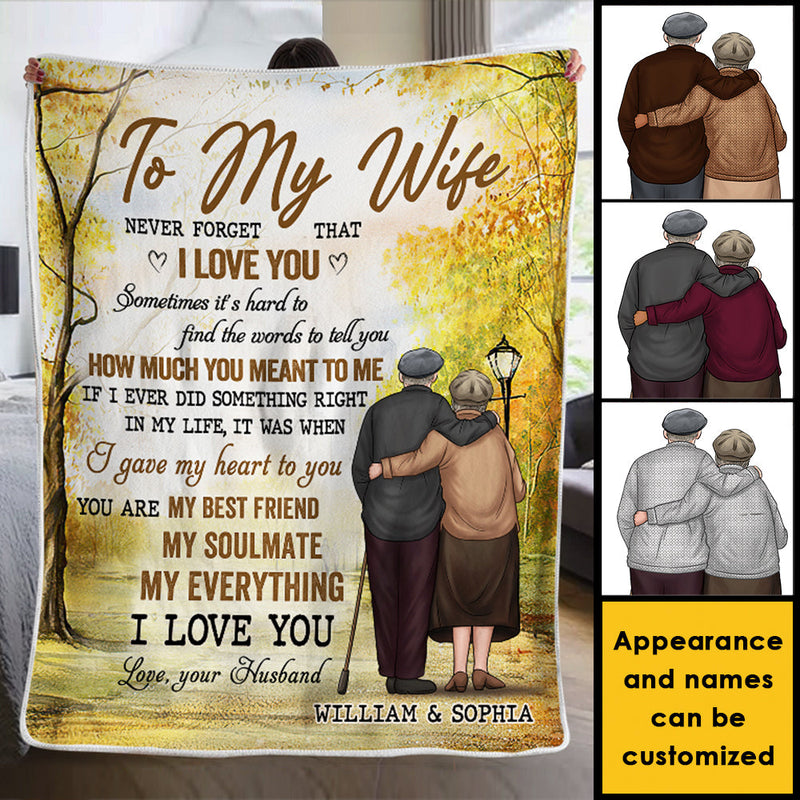 Custom Name To My Wife Gifts - Personalized Blanket