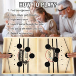 Tabletop Shuffleboard Game for Competitive Family Fun - Board Game