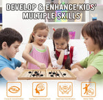 Tabletop Shuffleboard Game for Competitive Family Fun - Board Game