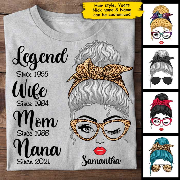 Custom Name Family Role Gifts for Women - Personalized Apparel