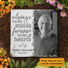 Always On Our Minds Forever In Our Hearts - Personalized Memorial Stone, Human Grave Marker - Upload Image, Memorial Gift, Sympathy Gift