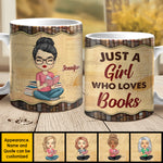 Custom Name Book Lover Gifts for Women - Personalized Mugs