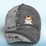 Custom Cartoon Cat Dad Gifts - Personalized Classic Cap