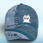 Custom I Love Cats Gifts for Cat Lovers - Personalized Classic Cap