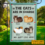 Custom Cat Name Funny Cat Lover Gifts - Personalized Flag