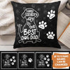 Happy Father's Day To The Best Dog Dad - Personalized Pillow (Insert Included)