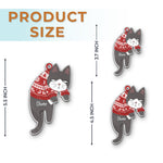 Custom Name Christmas Cat Gifts for Cat Lovers - Personalized Ornament