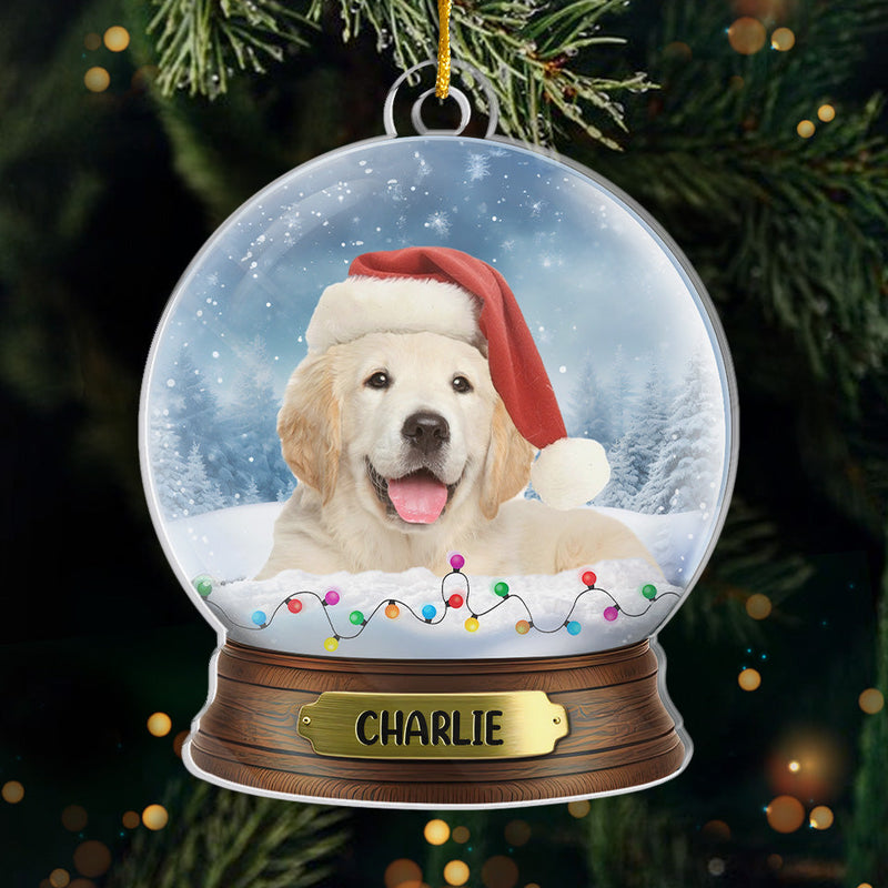 Custom Photo Tis The Season To Be Furry And Bright! - Dog Personalized Custom Ornament - Acrylic Custom Shaped - Christmas Gift For Pet Owners, Pet Lovers