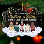 Custom Name Christmas Gifts for Siblings - Personalized Ornament
