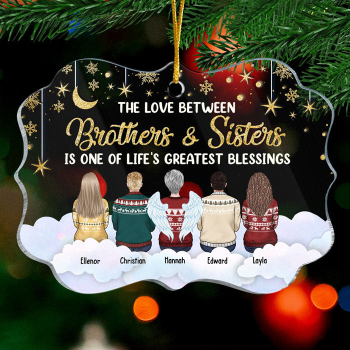 Custom Name Christmas Gifts for Siblings - Personalized Ornament