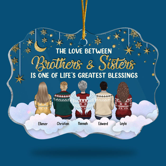 Custom Name Christmas Gifts for Siblings - Personalized Ornament
