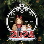 Custom Name Christmas Family and Pet Gifts - Personalized Ornament