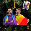 Custom Photo Love Wins, Always - Couple Personalized Custom Ornament - Acrylic Custom Shaped - Christmas Gift For Husband Wife, Anniversary, LGBTQ+