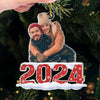 Custom Photo Together Forever - Couple Personalized Custom Ornament - Acrylic Custom Shaped - Christmas Gift For Husband Wife, Anniversary