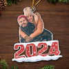 Custom Photo Together Forever - Couple Personalized Custom Ornament - Acrylic Custom Shaped - Christmas Gift For Husband Wife, Anniversary