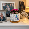 Custom Home Decor Ceramic Plant Pot -  Personalized Memorial Sympathy Gifts For Loss of Mom, Dad - Cardinal Visits From Heaven