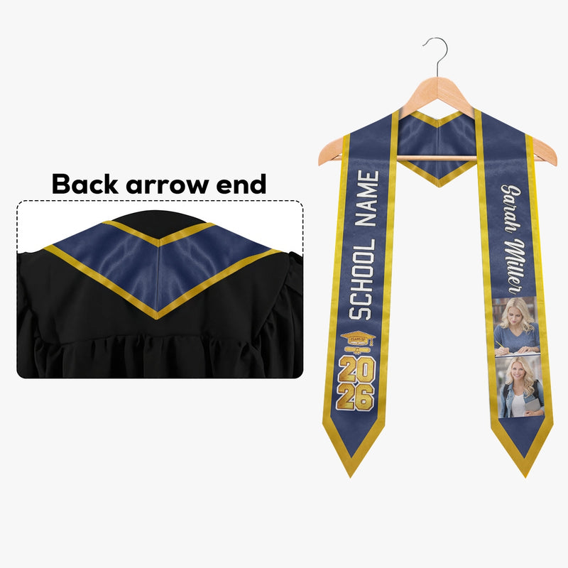 Custom Photo Graduation Gifts for Her - Personalized Stoles